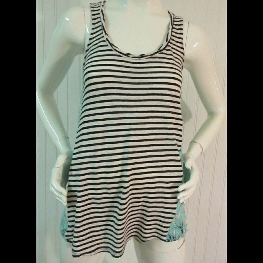 Anthropologie top by Porridge stripe/floral sz S